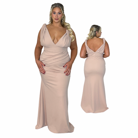 REBEKAH RUCHED FISHTAIL (Made to measure & available in 20+ colours)