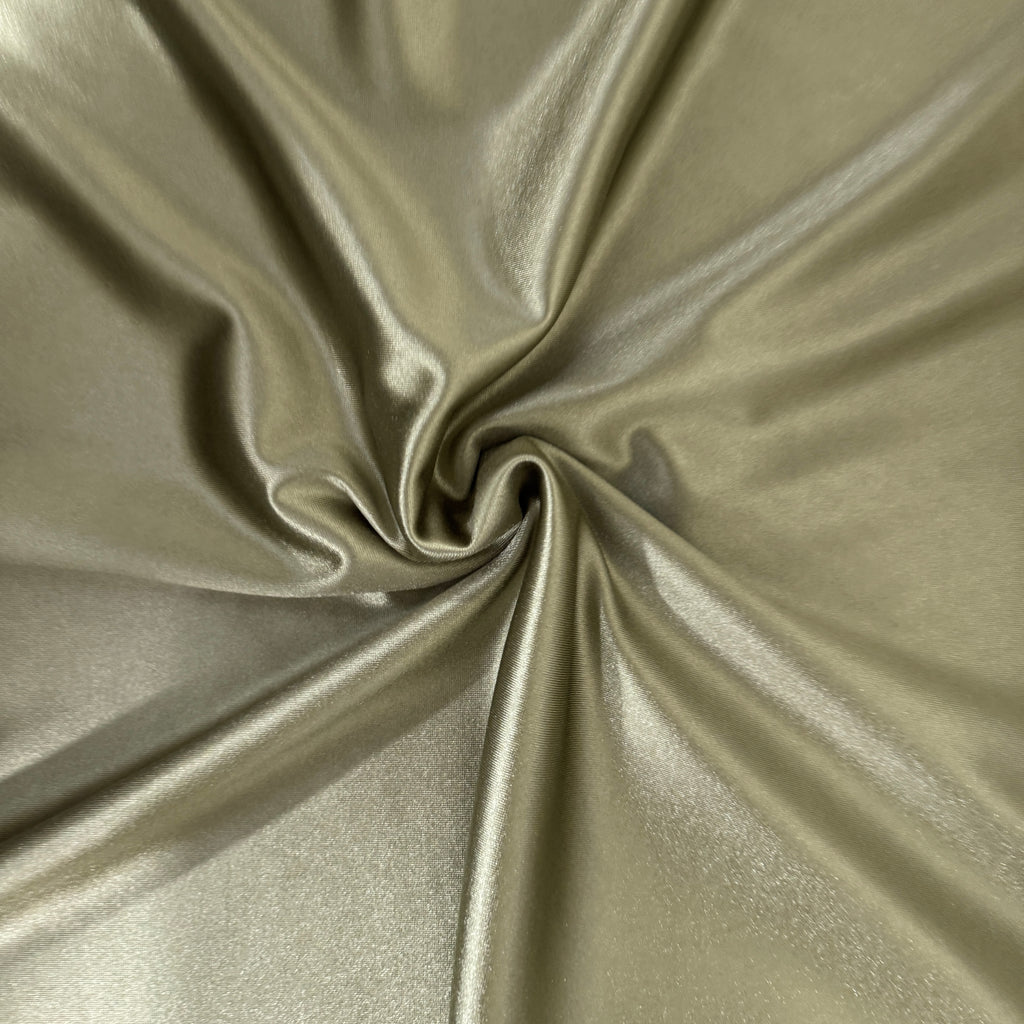 LIGHT OLIVE SATIN STRETCH