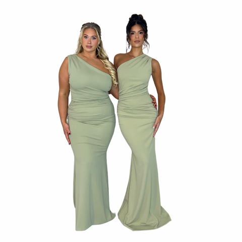 THEA RUCHED FISHTAIL (Made to measure & available in 20+ colours)