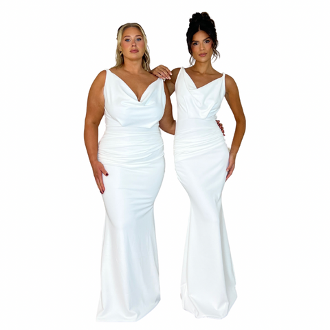 LOUELLA RUCHED FISHTAIL (Made to measure & available in 20+ colours)