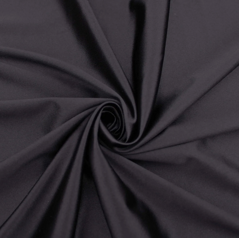 BLACK SATIN STRETCH